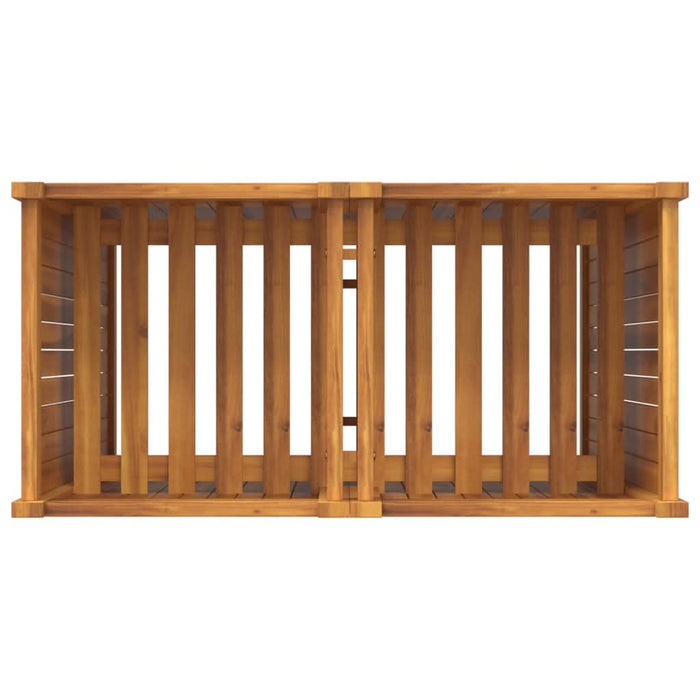 Jardinieră de grădină cu căptușeală, 84x42x100 cm, lemn acacia - WALTI WALTI