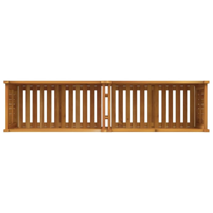 Jardinieră de grădină cu căptușeală 153x38,5x50 cm, lemn acacia - WALTI WALTI