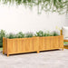 Jardinieră de grădină cu căptușeală 199x38,5x50 cm, lemn acacia - WALTI WALTI