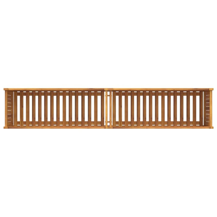 Jardinieră de grădină cu căptușeală 199x38,5x50 cm, lemn acacia - WALTI WALTI