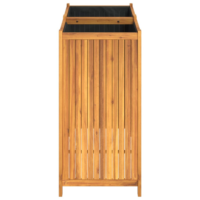 Jardinieră de grădină cu căptușeală, 100x50x100 cm, lemn acacia - WALTI WALTI