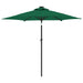 Umbrelă soare de grădină stâlp din lemn verde 225x225x212 cm - WALTI WALTI