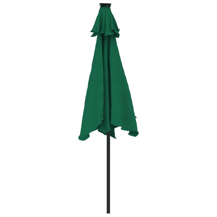 Umbrelă soare de grădină stâlp din lemn verde 225x225x212 cm - WALTI WALTI