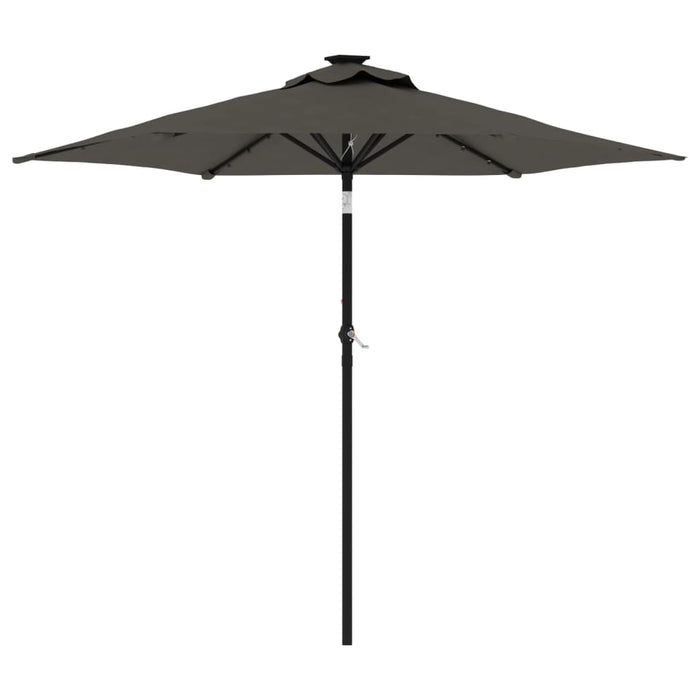 Umbrelă soare de grădină stâlp din oțel antracit 225x225x212 cm - WALTI WALTI