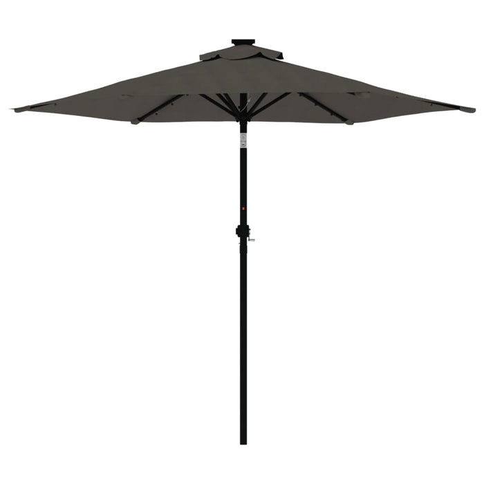 Umbrelă soare de grădină stâlp din oțel antracit 225x225x212 cm - WALTI WALTI