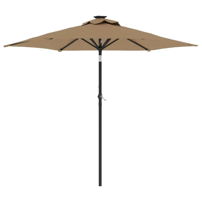 Umbrelă soare de grădină stâlp din oțel, taupe, 225x225x212 cm - WALTI WALTI