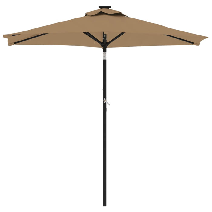 Umbrelă soare de grădină stâlp din oțel, taupe, 225x225x212 cm - WALTI WALTI