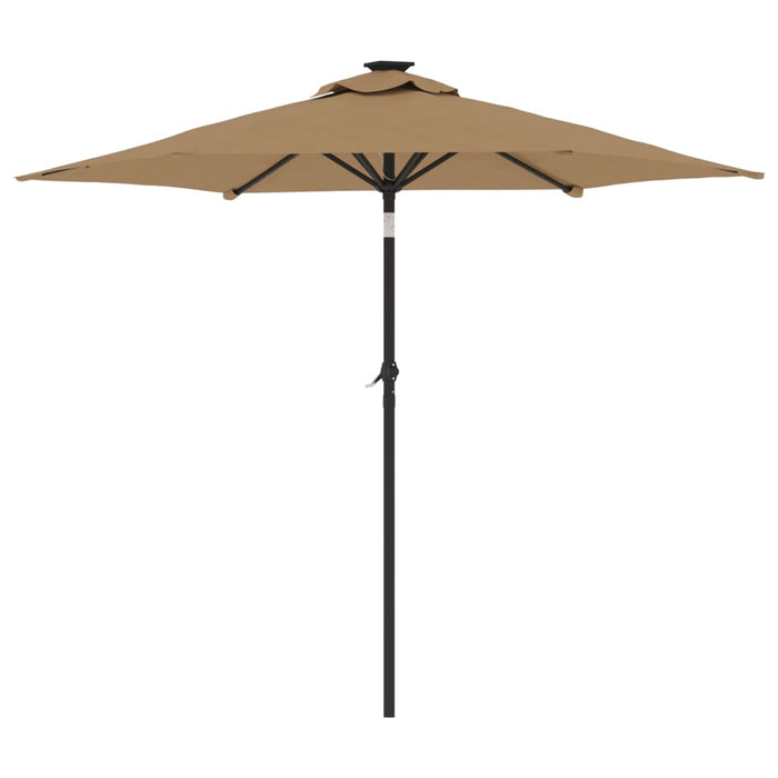 Umbrelă soare de grădină stâlp din oțel, taupe, 225x225x212 cm - WALTI WALTI