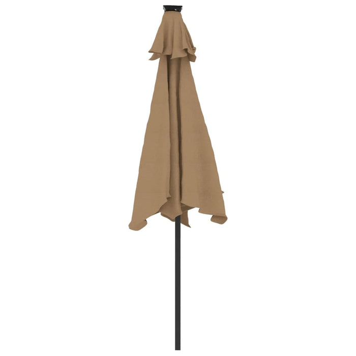 Umbrelă soare de grădină stâlp din oțel, taupe, 225x225x212 cm - WALTI WALTI