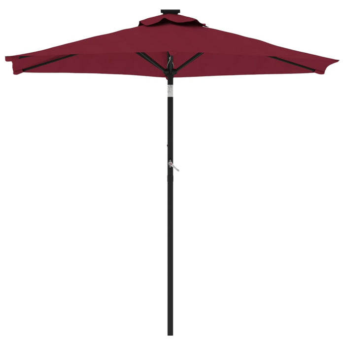 Umbrelă soare grădină stâlp din oțel roșu bordo 225x225x212 cm - WALTI WALTI