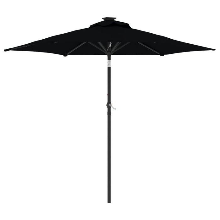 Umbrelă soare de grădină stâlp din oțel, negru, 225x225x212 cm - WALTI WALTI