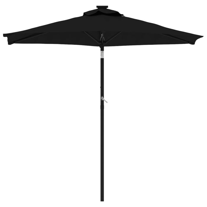 Umbrelă soare de grădină stâlp din oțel, negru, 225x225x212 cm - WALTI WALTI