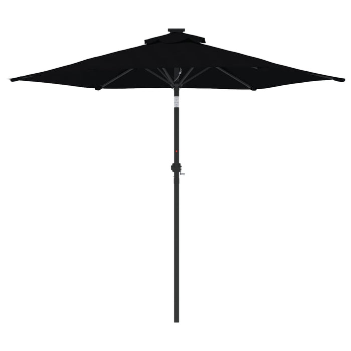 Umbrelă soare de grădină stâlp din oțel, negru, 225x225x212 cm - WALTI WALTI