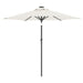 Umbrelă soare de grădină stâlp din oțel/LED alb 225x225x212 cm - WALTI WALTI