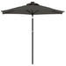 Umbrelă soare grădină stâlp din oțel/LED antracit 225x225x212cm - WALTI WALTI