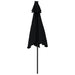 Umbrelă soare de grădină stâlp din oțel/LED negru 225x225x212cm - WALTI WALTI