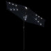 Umbrelă soare de grădină stâlp din oțel/LED negru 225x225x212cm - WALTI WALTI