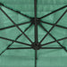 Umbrelă soare de grădină cu stâlp din oțel verde 246x246x230 cm - WALTI WALTI