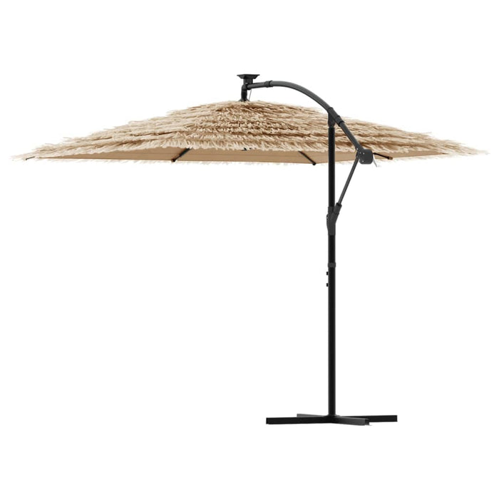 Umbrelă soare de grădină cu stâlp din oțel, maro 269x269x235 cm - WALTI WALTI