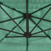 Umbrelă soare de grădină cu stâlp din oțel, verde 269x269x235cm - WALTI WALTI