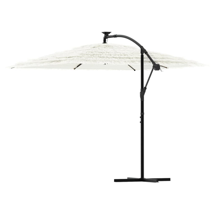 Umbrelă soare de grădină stâlp din oțel, alb 269x269x235cm - WALTI WALTI