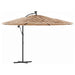 Umbrelă soare de grădină cu stâlp din oțel, maro 290x290x238 cm - WALTI WALTI