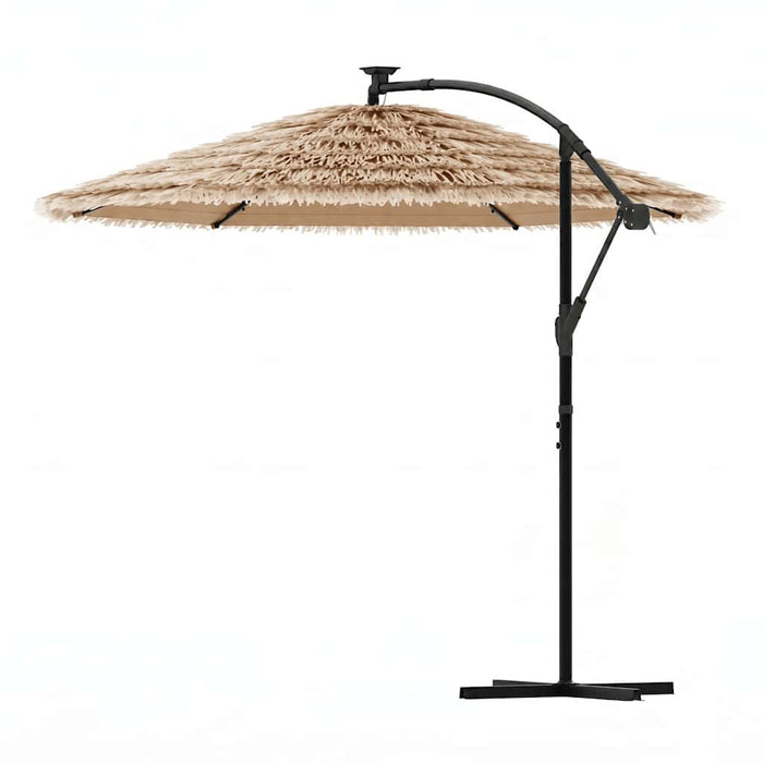 Umbrelă soare de grădină cu stâlp din oțel, maro 290x290x238 cm - WALTI WALTI