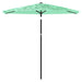 Umbrelă soare de grădină stâlp din lemn verde 223x223x213 cm - WALTI WALTI