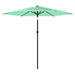 Umbrelă soare de grădină stâlp din lemn verde 223x223x213 cm - WALTI WALTI