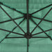 Umbrelă soare de grădină stâlp din lemn verde 223x223x213 cm - WALTI WALTI