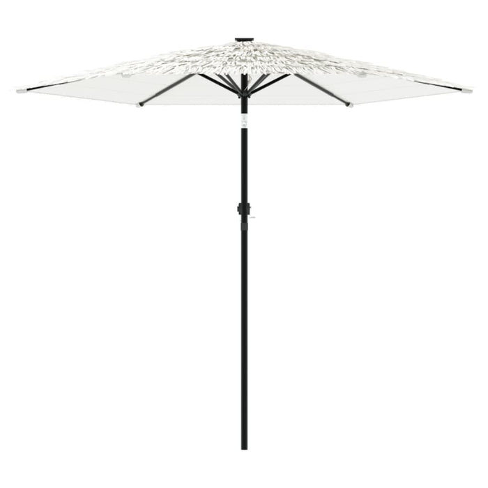 Umbrelă soare de grădină stâlp din oțel, alb 223x223x213cm - WALTI WALTI