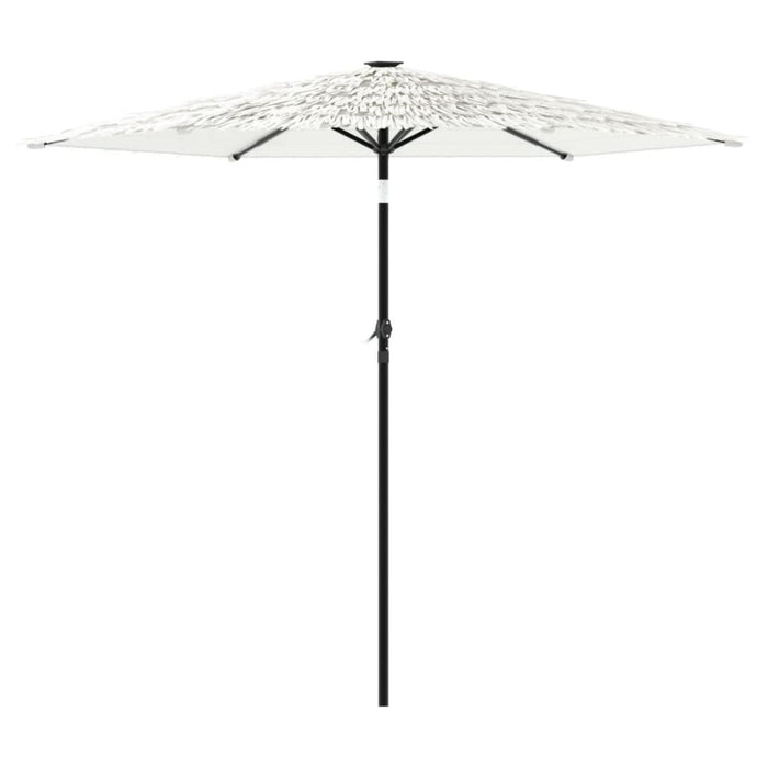 Umbrelă soare de grădină stâlp din oțel, alb 223x223x213cm - WALTI WALTI