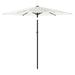 Umbrelă soare de grădină stâlp din oțel, alb 223x223x213cm - WALTI WALTI