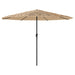 Umbrelă soare de grădină cu stâlp din oțel, maro 324x324x247 cm - WALTI WALTI