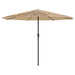 Umbrelă soare de grădină cu stâlp din oțel, maro 324x324x247 cm - WALTI WALTI