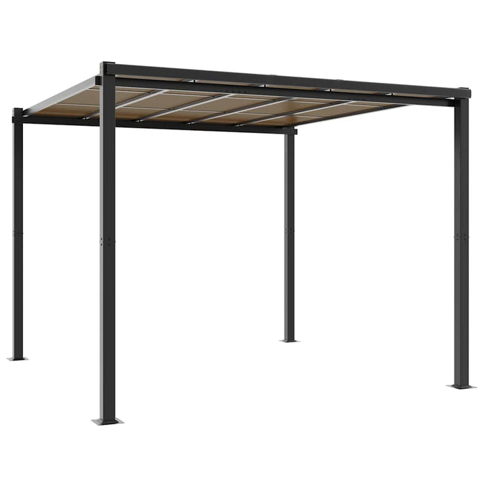 Foișor de grădină antracit 3x3 m aluminiu WALTI