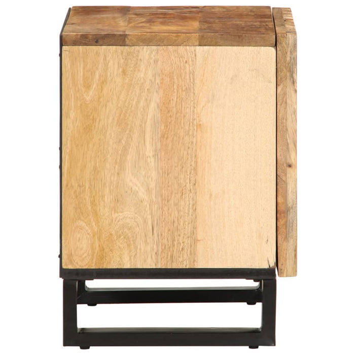 Noptiere, 2 buc., 40x34x46 cm, lemn masiv de mango brut WALTI