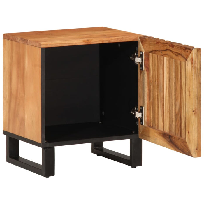 Noptiere, 2 buc., 40x34x46 cm, lemn masiv de acacia - WALTI WALTI
