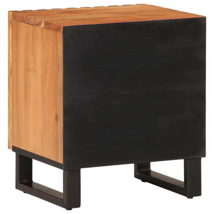 Noptiere, 2 buc., 40x34x46 cm, lemn masiv de acacia - WALTI WALTI