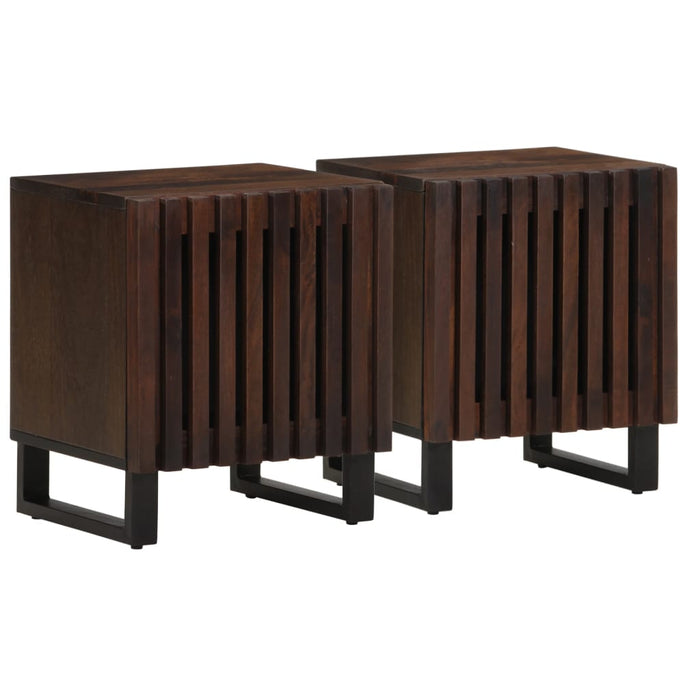 Noptiere, 2 buc., 40x34x46 cm, lemn masiv de acacia WALTI