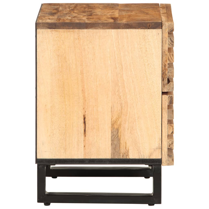 Noptiere, 2 buc., 40x34x46 cm, lemn masiv de mango brut - WALTI WALTI