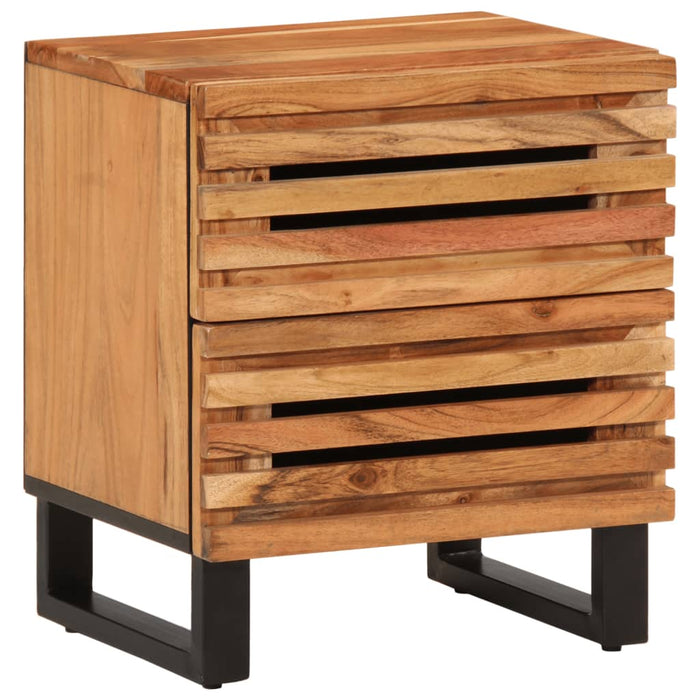 Noptiere, 2 buc., 40x34x46 cm, lemn masiv de acacia - WALTI WALTI