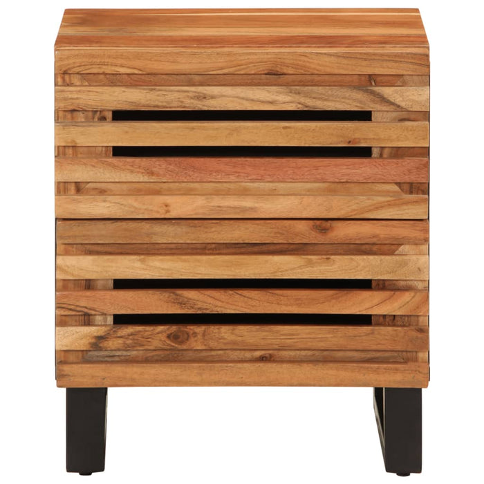 Noptiere, 2 buc., 40x34x46 cm, lemn masiv de acacia - WALTI WALTI