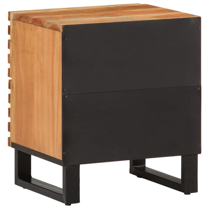 Noptiere, 2 buc., 40x34x46 cm, lemn masiv de acacia - WALTI WALTI