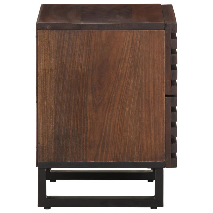Noptiere, 2 buc., 40x34x46 cm, lemn masiv de acacia - WALTI WALTI