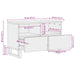 Dulap TV, 70x34x46 cm, lemn masiv de acacia - WALTI WALTI