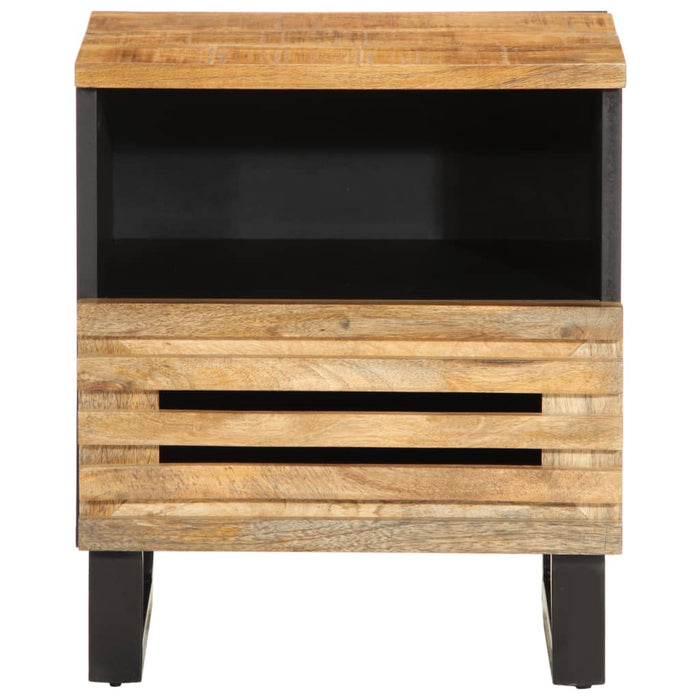 Noptiere, 2 buc., 40x34x46 cm, lemn masiv de mango brut - WALTI WALTI