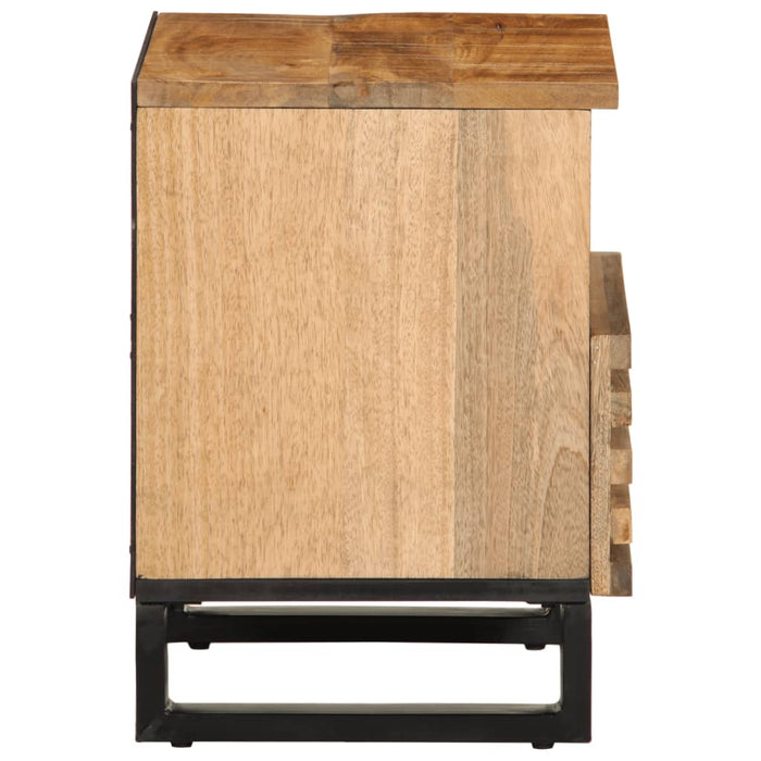 Noptiere, 2 buc., 40x34x46 cm, lemn masiv de mango brut - WALTI WALTI