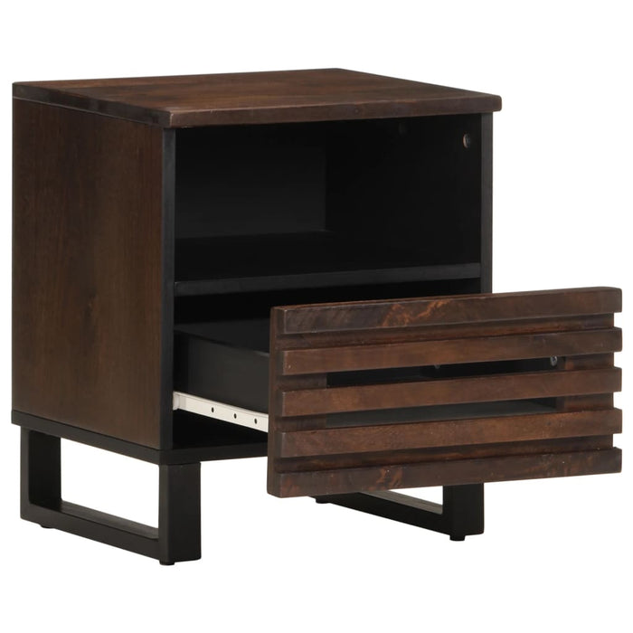 Noptiere, 2 buc., 40x34x46 cm, lemn masiv de acacia - WALTI WALTI