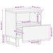 Noptiere, 2 buc., 40x34x46 cm, lemn masiv reciclat - WALTI WALTI